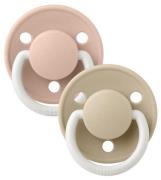 BIBS Schnuller De Lux 2er-Pack Silicone, Blush Glow/Vanilla Glow