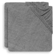 Jollein Wickeltischauflagenbezug 50x70cm 2er-Pack, Storm Grey