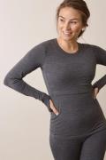 Boob Merino Wool Sweatshirt, Dark Grey Melange S