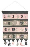 Hotex Adventskalender Pink/Olivgrün