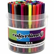 Colortime Filzstifte 5 mm, Gemischte Farben, 100 Stück