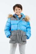 Svea Contrast Padded Parka, Magic Blue, 120