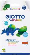 Giotto Patplume Knete 18er-Pack, Mehrfarbig