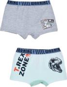 Jurassic World Boxershorts 2er-Pack, Green/Light Grey, 6-8 Jahre