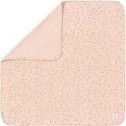 Lässig Interlock Decke 80x80 cm, Dots Pink