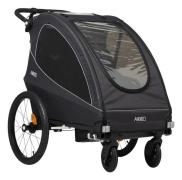 Axkid Grand Tour Fahrradanhänger, Black