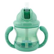 Nuby Twin Handle Flip It Becher 240 ml +12 m, Grün