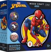 Trefl Wood Craft Junior Spider-Man Puzzle 50 Teile