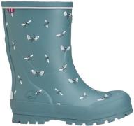 Viking Jolly Print Gummistiefel, Bluegreen/White, 28, Kindergummistief...