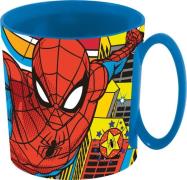 Spiderman Micro Becher 350 ml, Blau