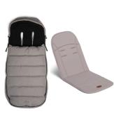 Beemoo Pro Ergo Winterfußsack inkl. Memory Foam Sitzkissen, Grey, Wint...