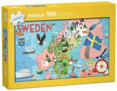 Kärnan Puzzle Schweden, 100 Teile