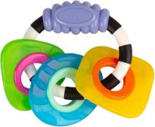 PlayGro Textured Teething Rattle Beißringe, Beißspielzeug