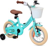 Pinepeak Retro City Kinderfahrrad 12 Zoll, Türkis