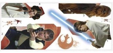 RoomMates Star Wars Wandsticker Burst Giant