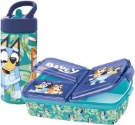 Bluey Brotdose &  Flasche, Blau