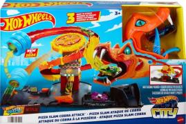 Hot Wheels Pizza Slam Cobra Attack Autorennbahn