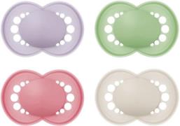 MAM Original Schnuller 6-16m 4er-Pack, Pink/Neutral