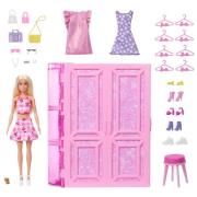 Barbie Dream Closet Spielset mit Puppe und Zubehörteilen