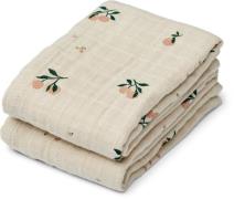 LIEWOOD Lewis Musselintuch 2er-Pack, Peach/Sea Shell