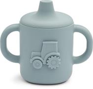 LIEWOOD Amelio Tractor Schnabeltasse, Blue Fog