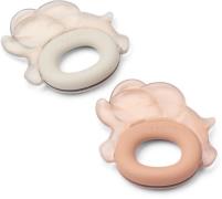 LIEWOOD Rita Elephant Beißring 2er-Pack, Pale Tuscany/Sandy