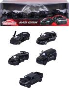 Majorette Autos Geschenkpackung 5er-Pack, Schwarz