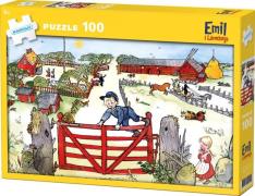 Kärnan Michel aus Lönneberga Puzzle 100 Teile