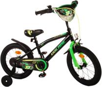 Volare Super GT Kinderfahrrad 16 Zoll, Schwarz/Grün