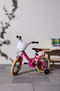 Pinepeak Retro City Kinderfahrrad 14 Zoll, Rosa