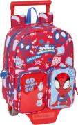 Marvel Spidey Mini Trolley Reisekoffer 6L, Rot/Hellblau