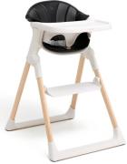 Beemoo CARE Harmony Hochstuhl inkl. Sitzkissen, White/Wood/Black