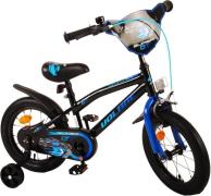 Volare Super Kinderfahrrad 14 Zoll, Blau/Schwarz