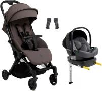 Beemoo Easy Fly Lux 4 Buggy inkl. Route i-Size Babyschale &  Basis, Gu...