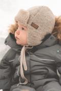 Lindberg Lappland Mütze Wollmischung, Beige, 40-42