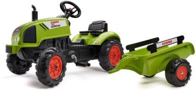 Falk Trettraktor mit Anhänger, Grün