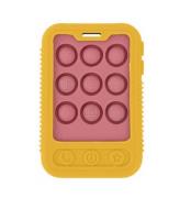 Nuby Phone Popper Beißringe, Gelb/Rosa, Beißspielzeug