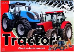 Barbo Toys Großes Bodenpuzzle Traktor 3-in-1