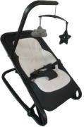 2ME Klara Babywippe inkl. Spielbogen, Black