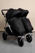 DEMO-EX Beemoo L.A. Geschwisterwagen, Black/Silver