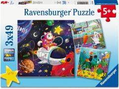 Ravensburger Puzzles Kids in Science 3x49 Teile